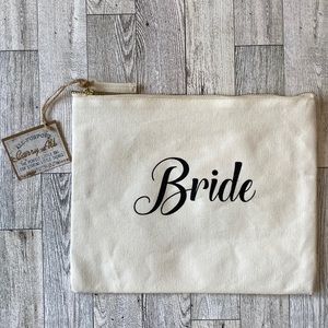 “Bride” Canvas Pouch